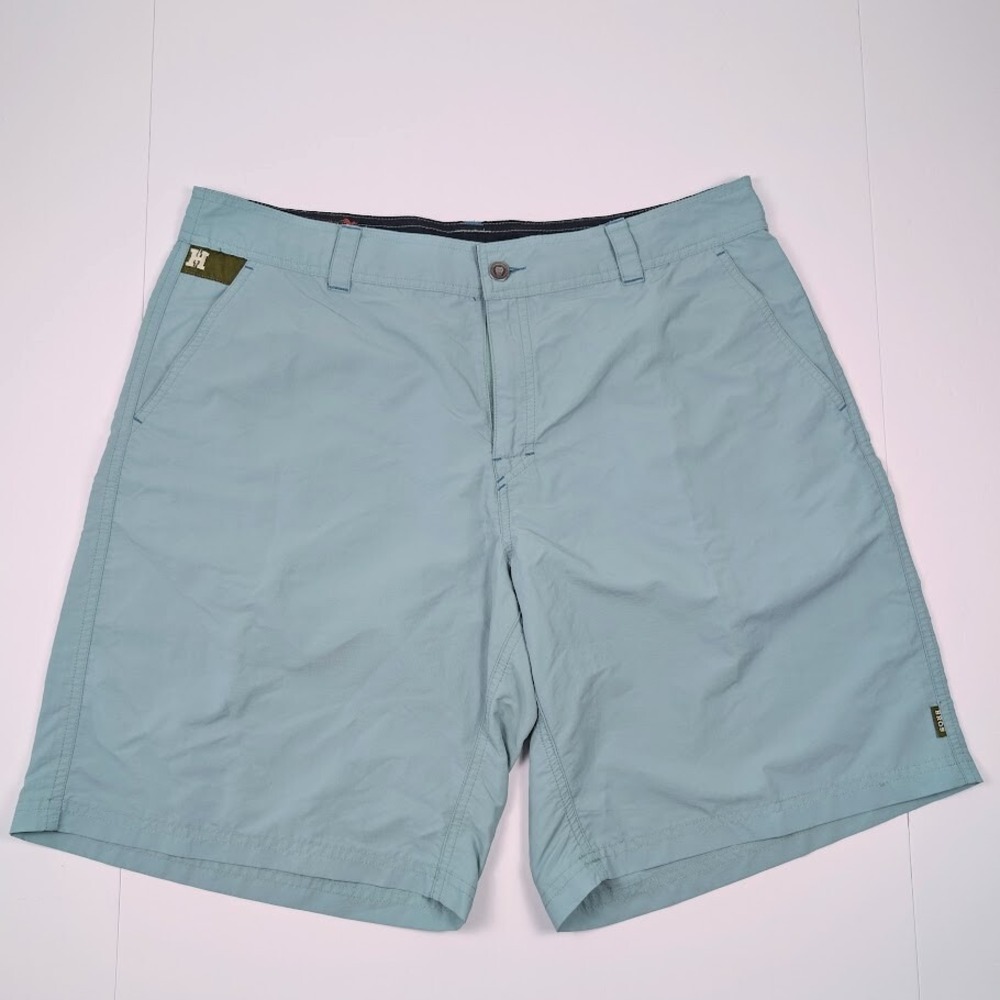 Howler Bros Horizon Hybrid Shorts Mens 38 Teal Green Nylon Utility Outdoors Hike